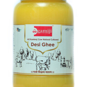 Gamiji A2 Kankrej Cow Desi Ghee | Pure Desi Bilona Ghee | Traditionally Hand Churned | 100% Natural | 1ltr